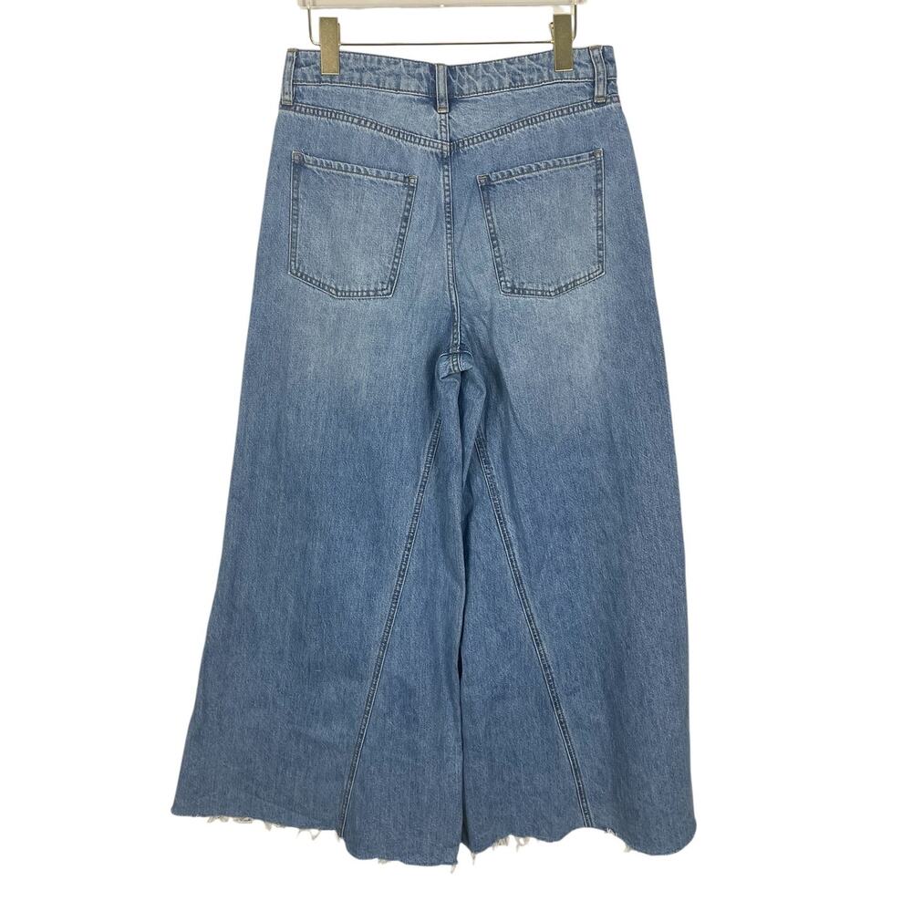 Free People We The Free Extra Wide Leg High Slouchy Jeans Boho Light Wash Sz 29 - Picture 3 of 11